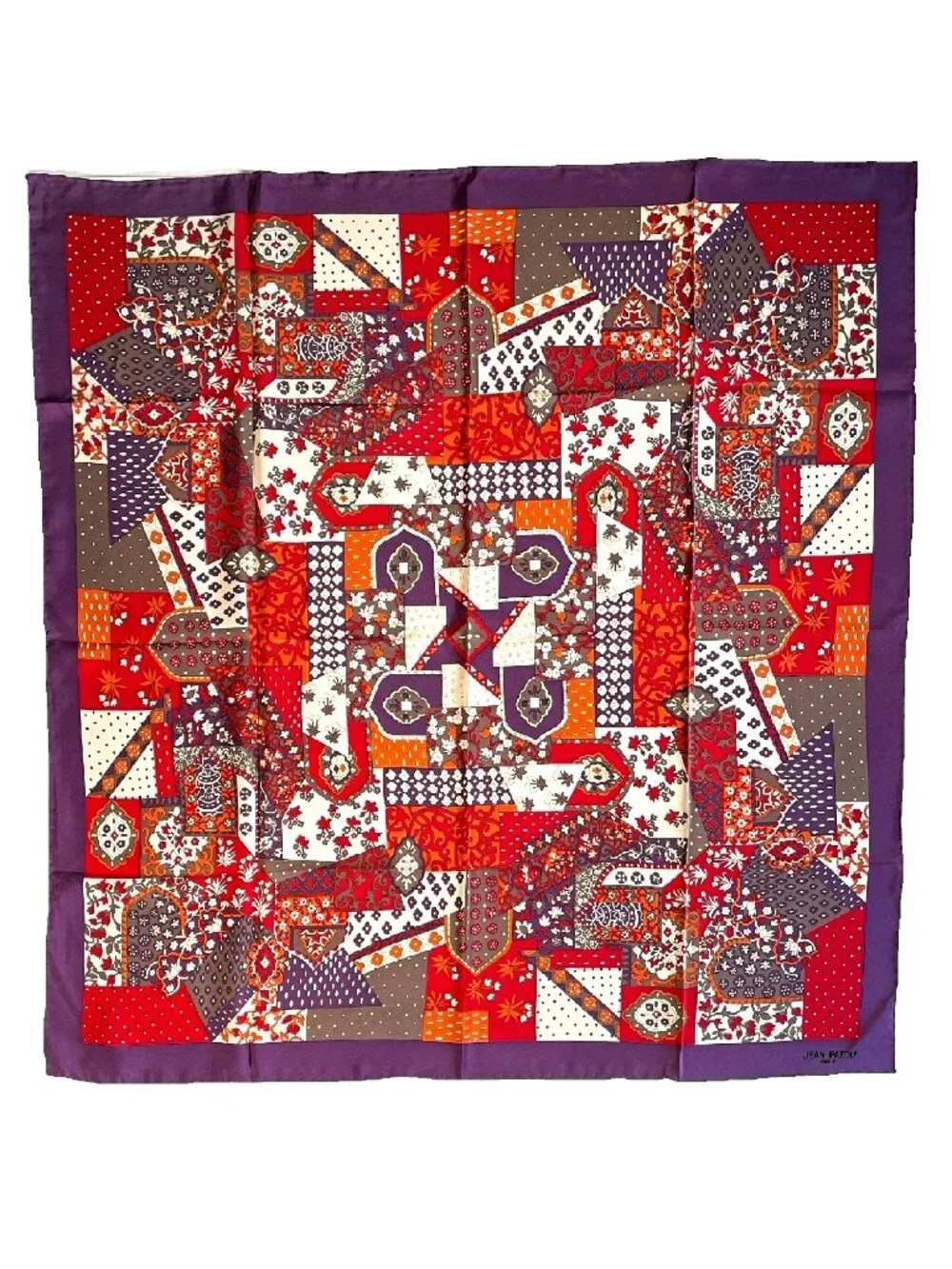 Vintage Jean Patou Silk Scarf NWT from the Famous Filene’s Basement in Boston